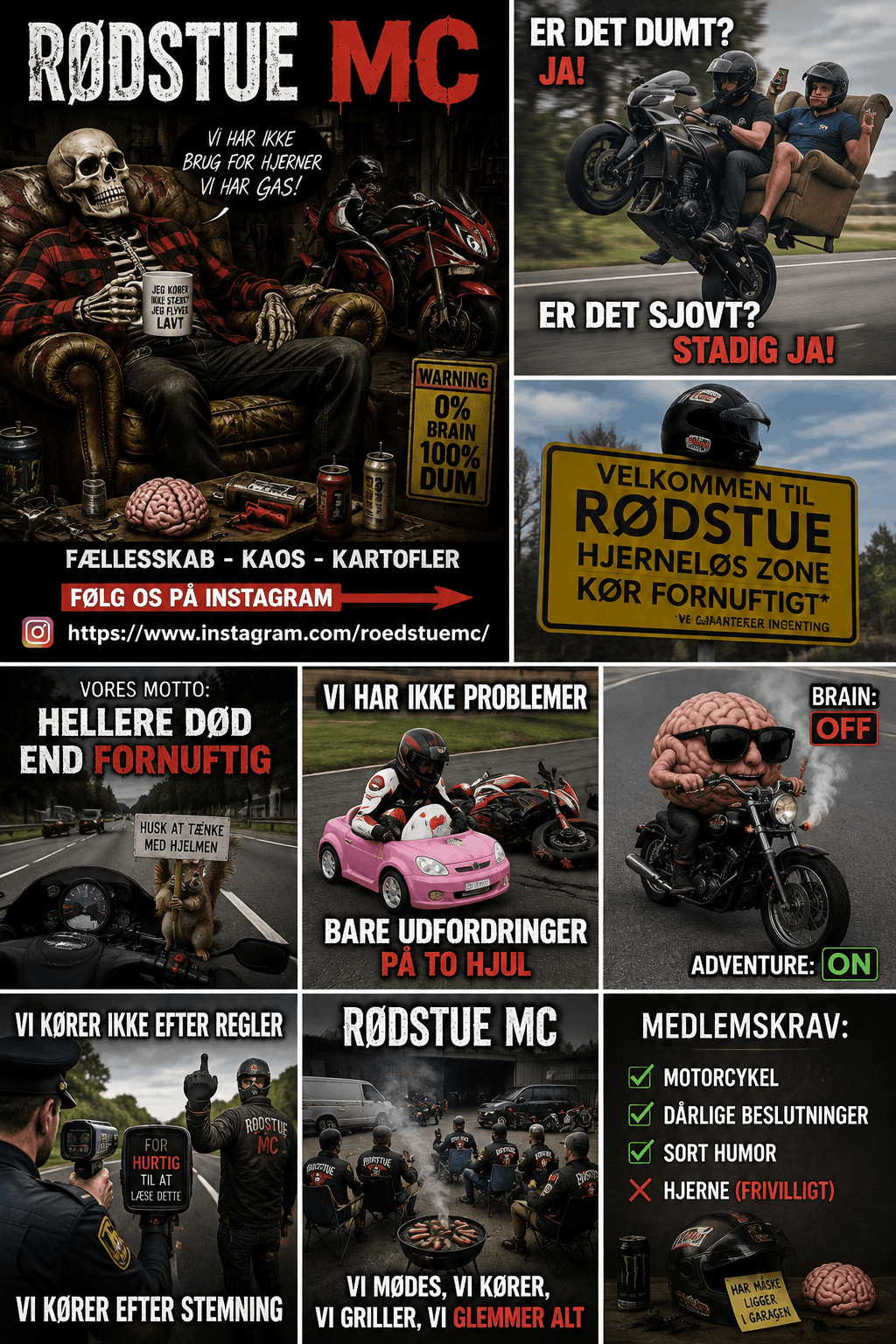 RødStue MC propaganda